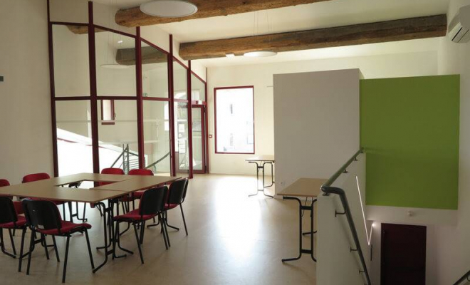 Création d'une médiathèque à Caves (Aude) - Treilles - Atelier E
