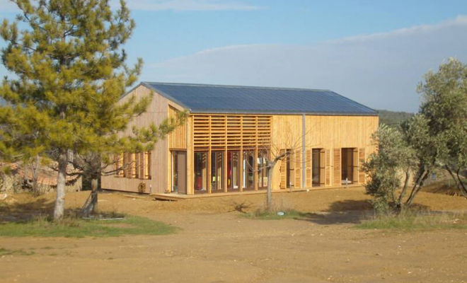 Réalisation de maison à énergie positive à Babio, Hérault - Treilles - Atelier E